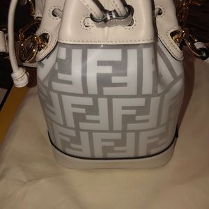 Mini white fendi bag
